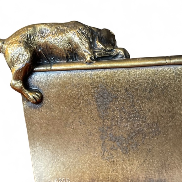 Brass cocker spaniel bookends by PM Craftsman, mid-Century, 1950-1970, made USA - Picture 5 of 8